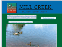 Tablet Screenshot of millcreeknc.com